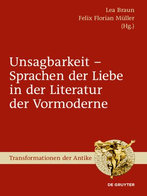 cover image of UNSAGBARKEIT (BRAUN/MUELLER) TA E-BOOK